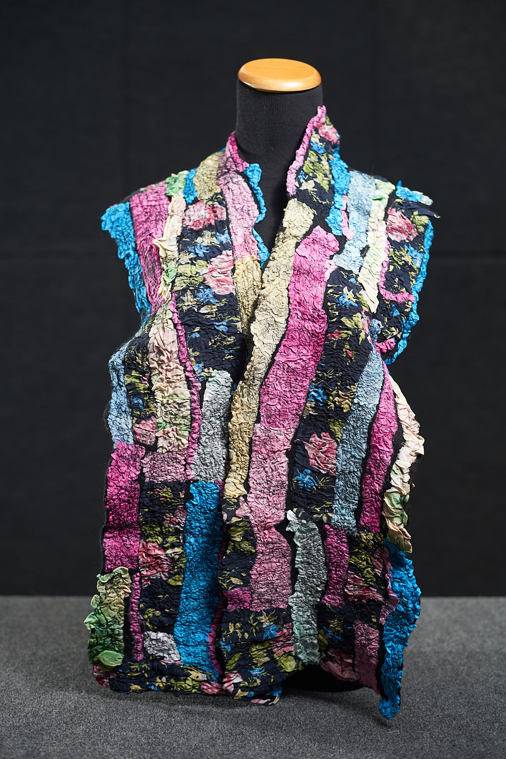 Hand crafted nuno fiber art created by Melinda LaBarge