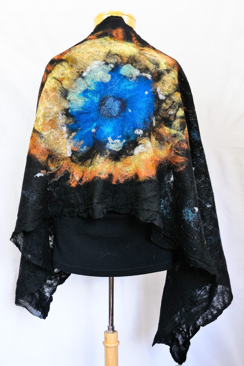 Handmade nuno felted shawls by Melinda LaBarge