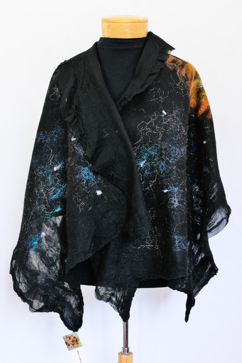 Handmade nuno felted shawls by Melinda LaBarge