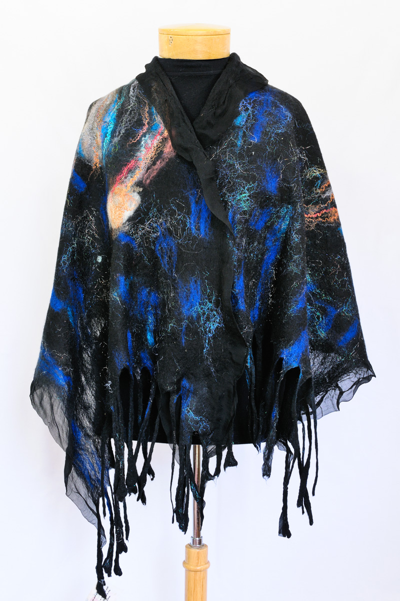 Handmade nuno felted shawls by Melinda LaBarge