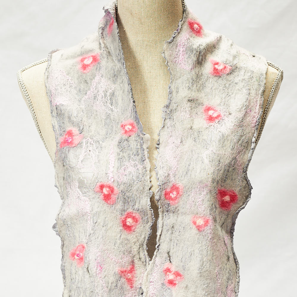 Handmade nuno felted scarf by Melinda LaBarge